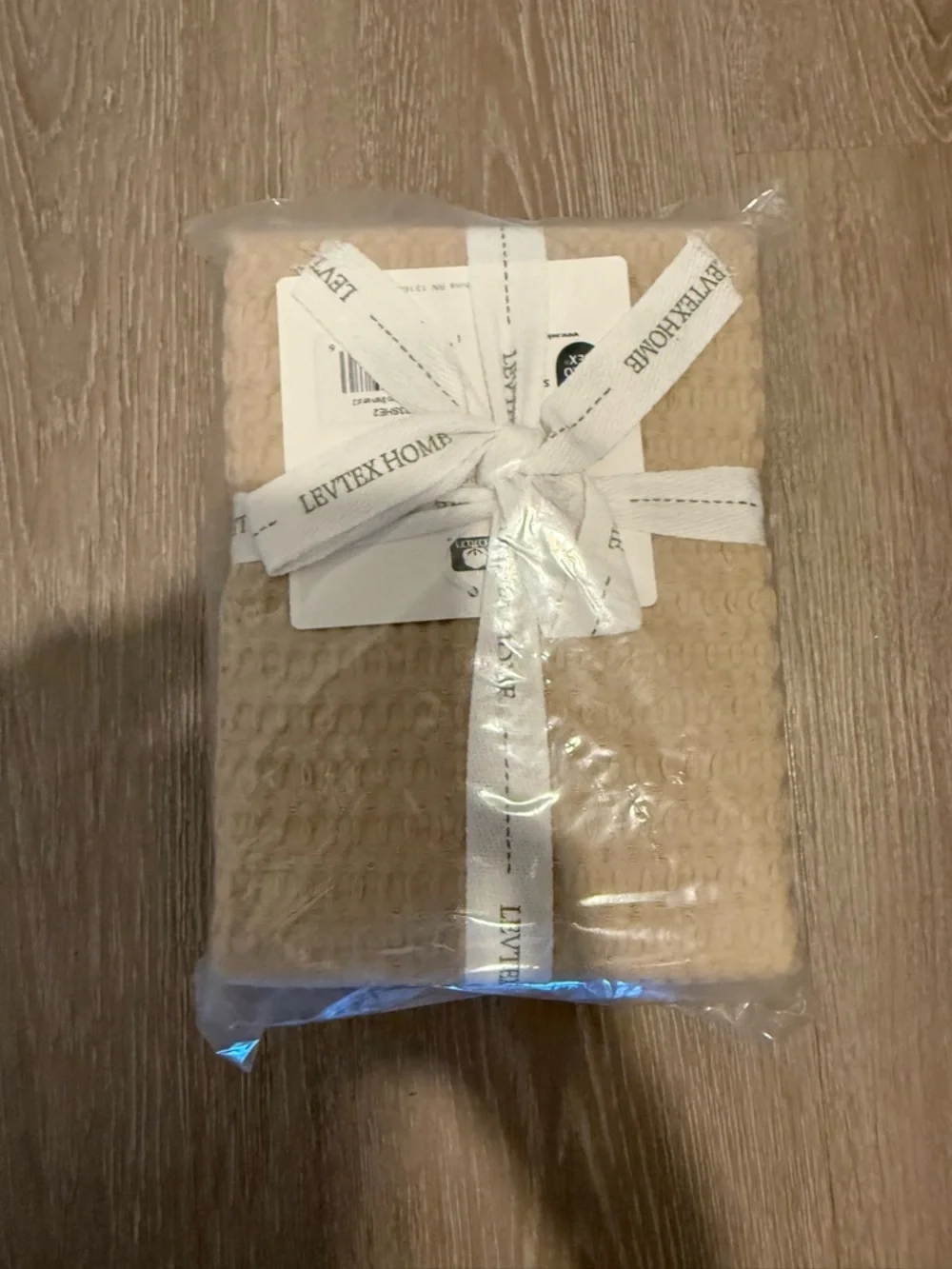 Textured Waffle Weave pillow shams - Beige